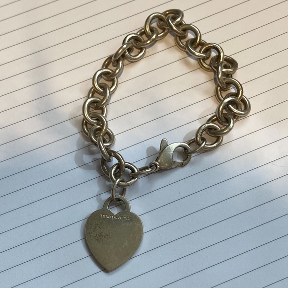 Tiffany & Co Heart Charm Bracelet - Picture 1 of 7